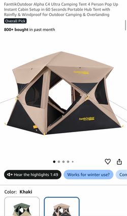Alpha c4 ultra camping tent