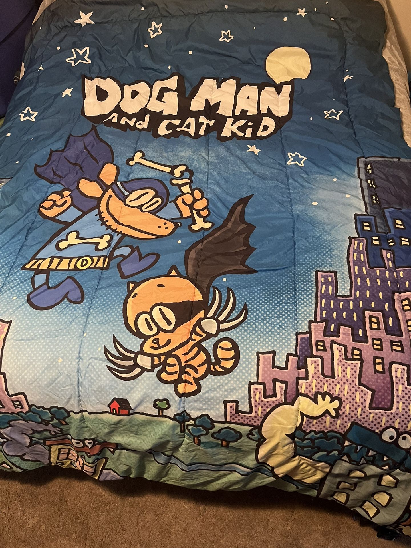 Dog Man Bed Comforter