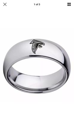 Silver Arc Atlanta Falcons Ring