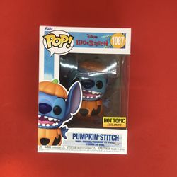 Funko Pop! Pumpkin Stitch 1087! On Hand Hot Topic Exclusive!- IN HAND!!!