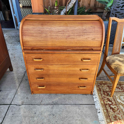 Vintage teakwood Dressser secretary Desk