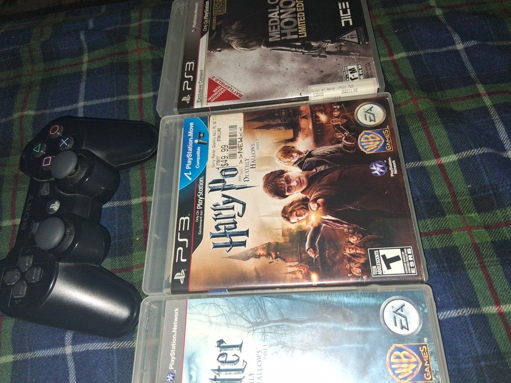 PS3 Controller With Games