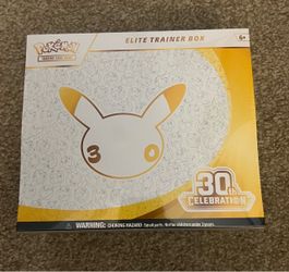 POKEMON TCG 30TH ANNIVERSARY ETB ELITE TRAINER BOX FACTORY SEALED NEW