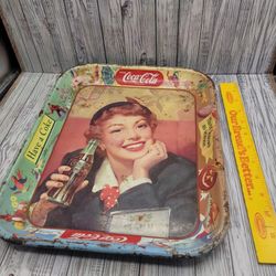 Coca cola  Vintage " Thirst knows no season" tray.