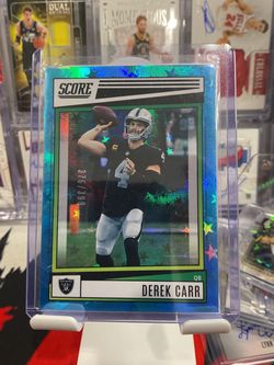 Derek Carr Score NFL Trading Card 376/399
