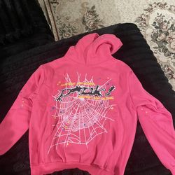Size L Pink Sp5der Hoodie