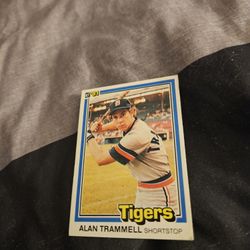 1981 Donruss Alan Trammell Baseball Card 
