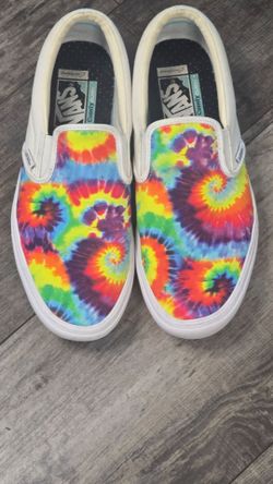 Like new tye dye vans size 10 mens
