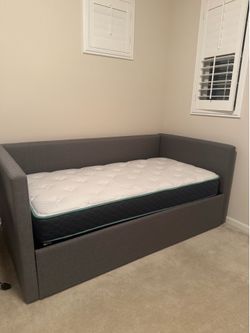 Grey twin day bed