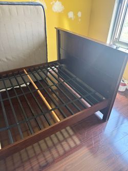 Full size bed frame & mattress