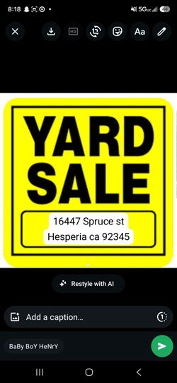 Yard sale