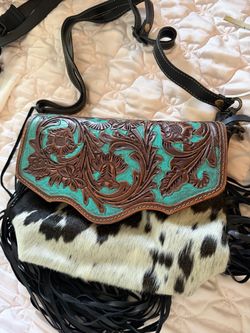 Cowhide womens bag