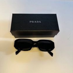 Prada PR17WS 1AB5S049  Sunglasses 49 mm Black-Tortoise Shell / Dark Grey Lens