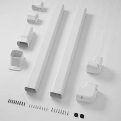 DELLA Mini Split Line Set Cover - 4" 7.5 Ft Line Set Cover