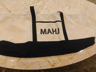 Wozafepp Large American Mahjong Canvas Carry Bag