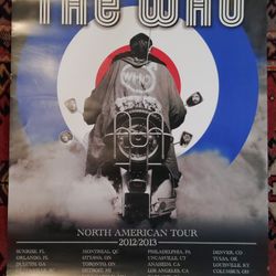 The Who Rock And Roll Band Tour 2012/2013 Poster