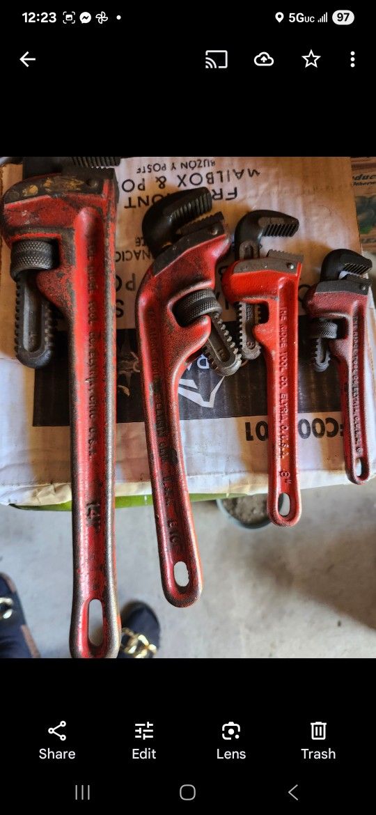 Wrenches 14 10 8 6"