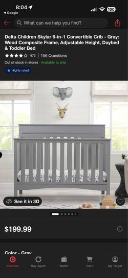 Crib and mattress