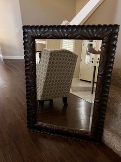 Wood Mirror (set Of 2 ) 44” X 32” …..