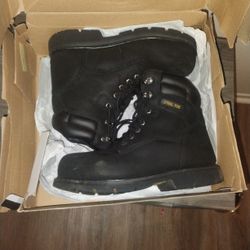 Steel Toe Work Boots Size 10 Black
