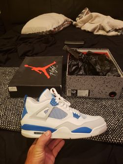 Retro 4 military blue size 12