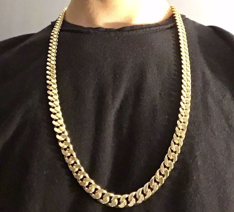 Gold Chain Cuban 30in 10mm