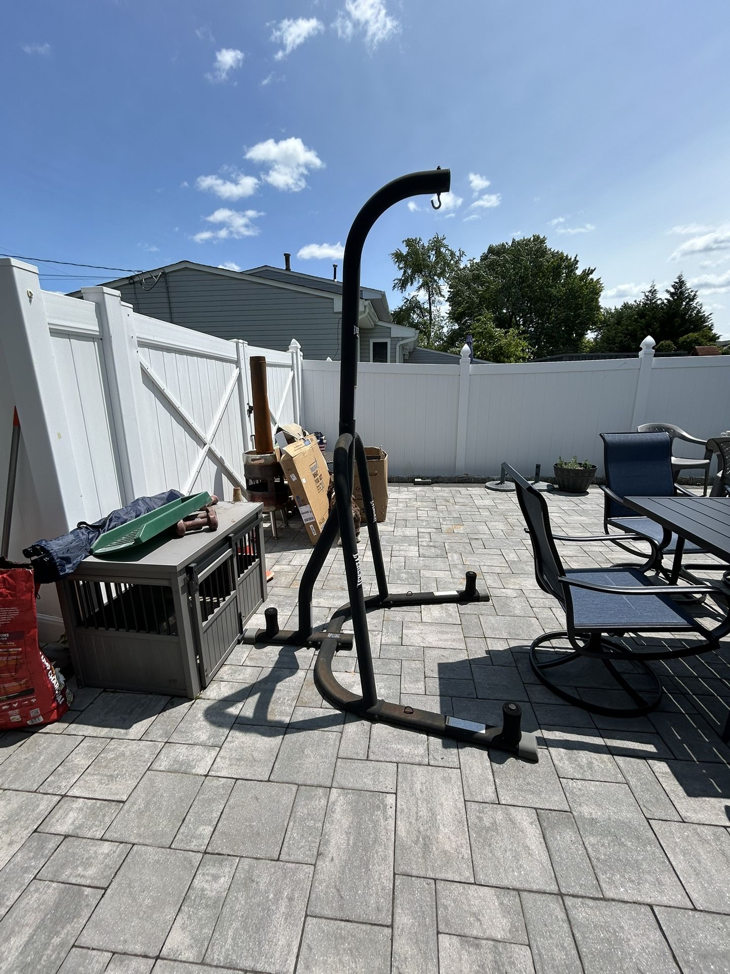 Punching Bag Stand.