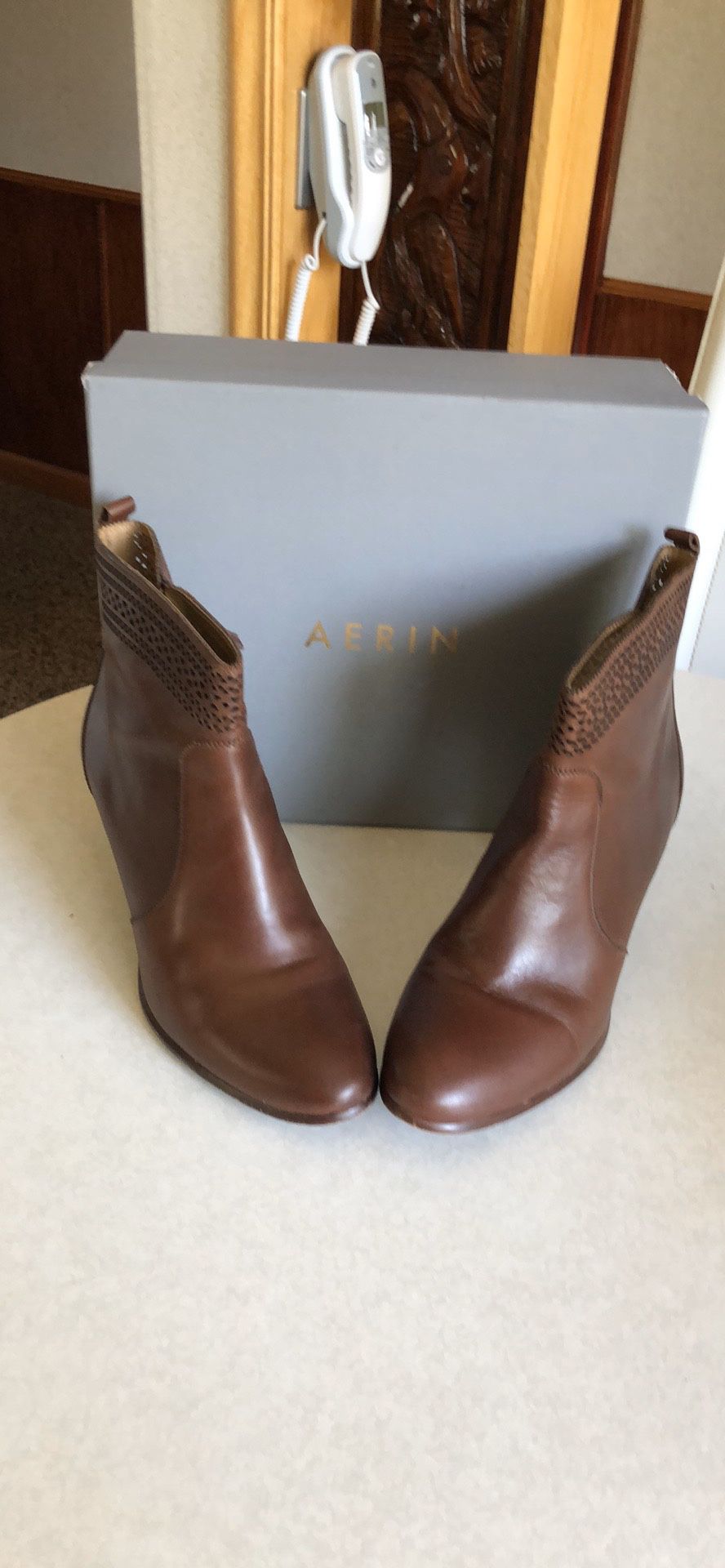 Leather booties by Aerin