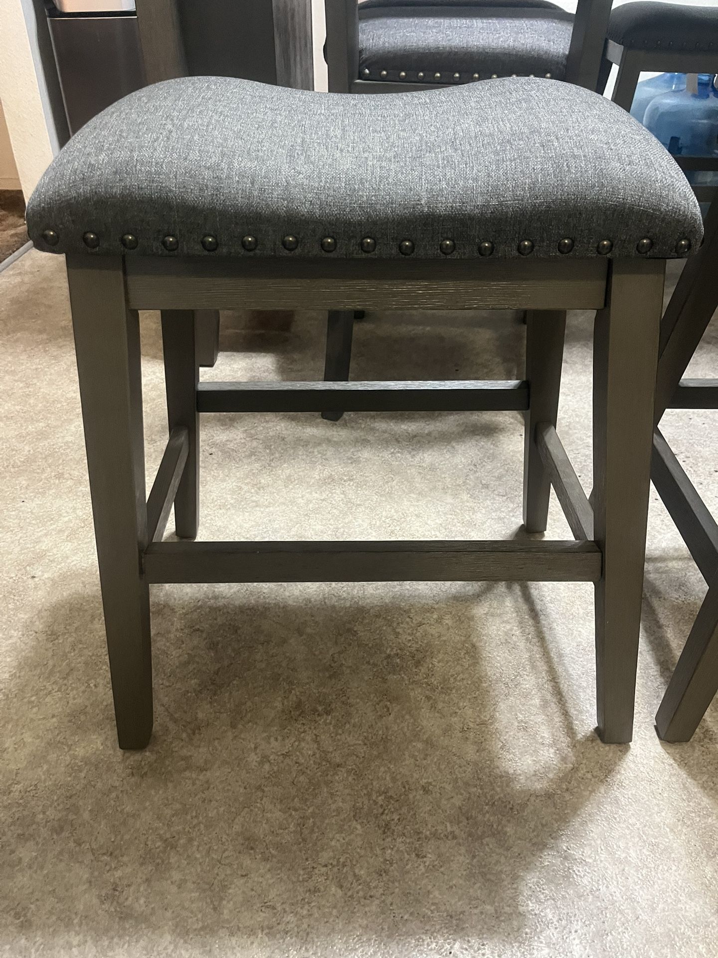 Grey stools pair