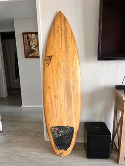 FireWire Surfboard Bamboo 6’2” Diamond Tail 5 Fin