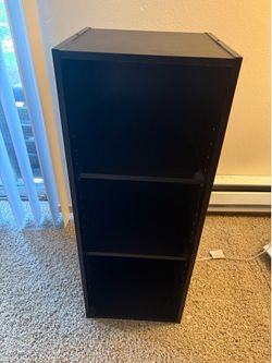 Black 3 shelf bookcase