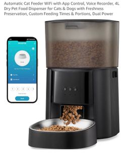 Automatic WiFi Pet Feeder 4L Dry Food Dispenser
