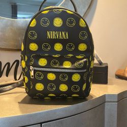 Nirvana Smile Logo Mini Backpack