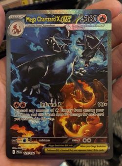 2025 Pokemon Phantasmal Flames Mega Charizard X ex 125/094 Special Illustration Rare.