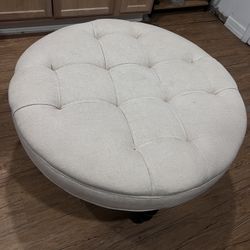 Round Ottoman / Footrest – Modern Style