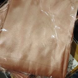 Round Pink Satin Tablecloths 6 Available 