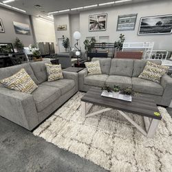 2 PC SOFA AND LOVESEAT 