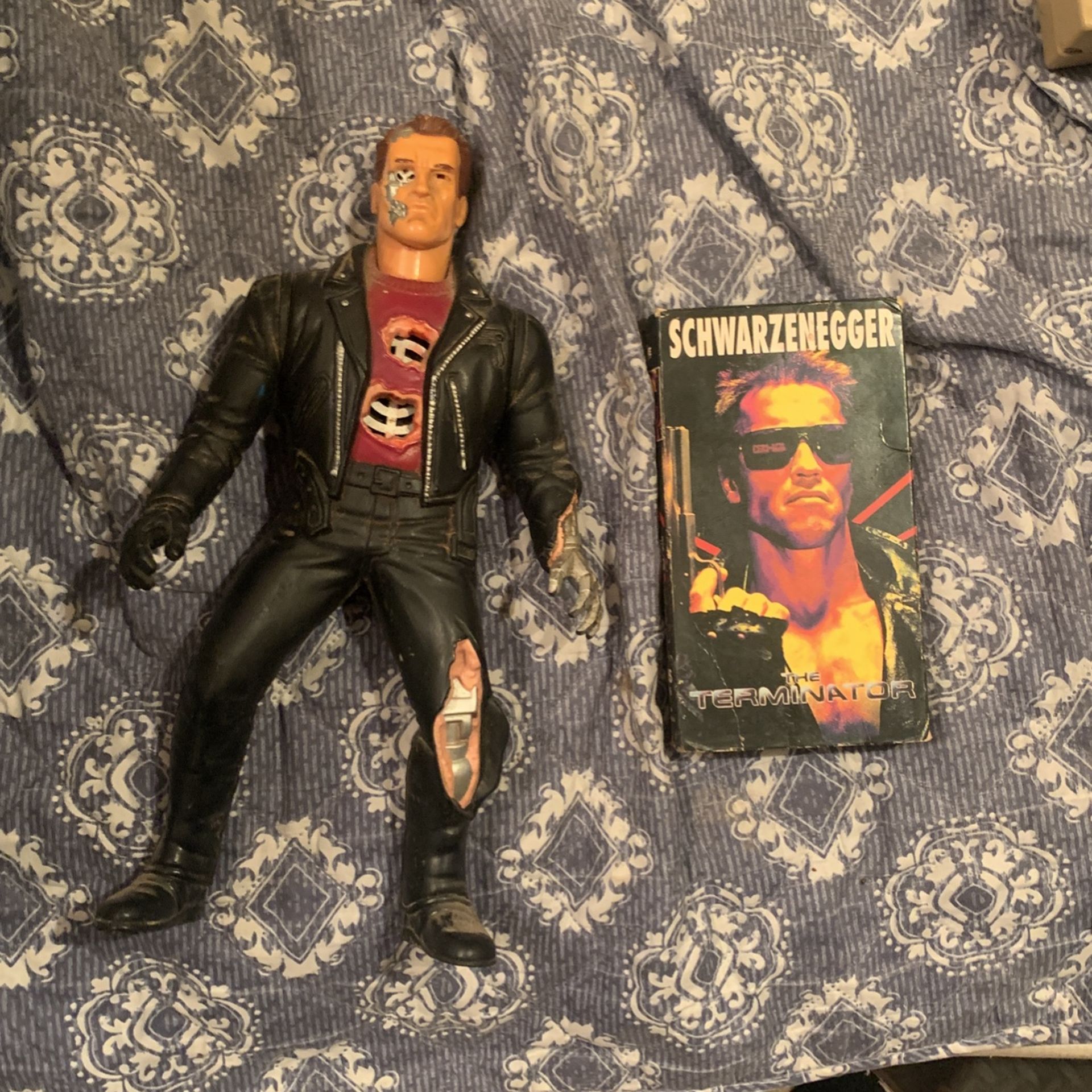 Original Terminator VHS And Action Figure From 1995