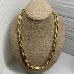 12 Mm 14 Kt Milano Gold Overlay Chain