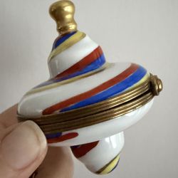 Rochard hand-painted “Spin Top” Limoges