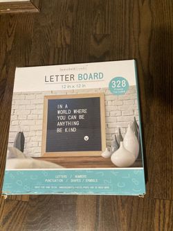 NEW 12x12 Letter Board Set
