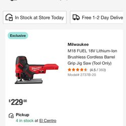 Milwaukee Barrel Jog Saw 