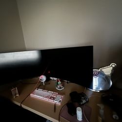 2x Acer 32in Monitors And Two Arm Stand