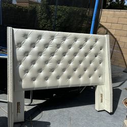 Queen Pearl Color Headboard 