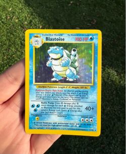 Pokemon Base Set Blastoise 2/102 Holo Rare English WOTC 1999