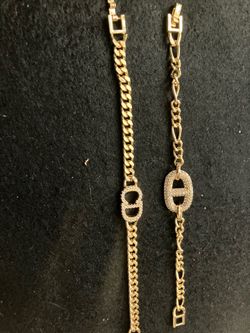 Beautiful 18ct gold plated bracelets
