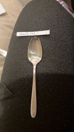 Community Plate Silver-Plated Serving Spoon