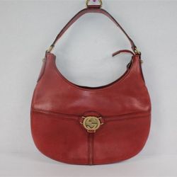 Red G Reins Hobo Leather Bag
