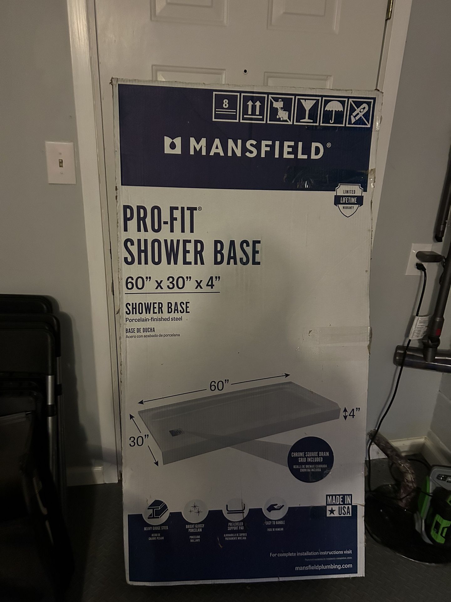 Mansfield Pro-Fit Shower Base - 60” 30”x4”