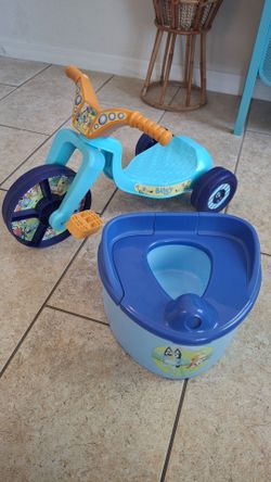 Bluey Toddler Tricycle and Potty Training Set